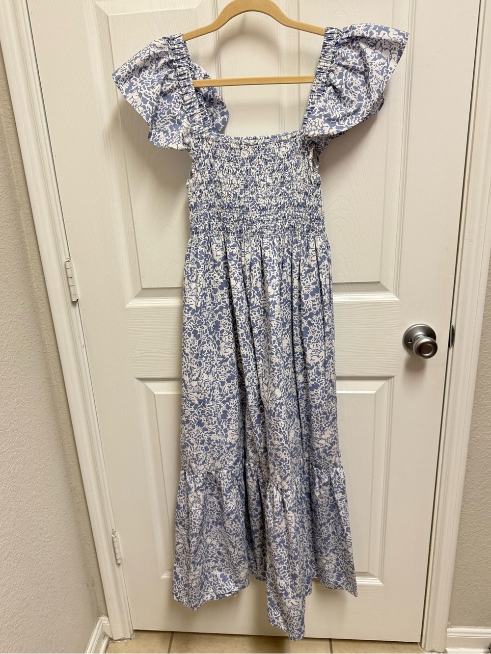 O.P.T Blue Spotted Maxi Nap Dress - Picture 1 of 14